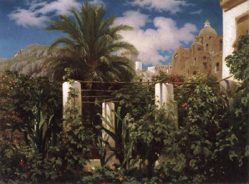 Lord Frederic Leighton Garden of an Inn,Capri Germany oil painting art